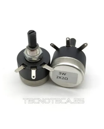 100Ω 3W. Potenciómetro bobinado
