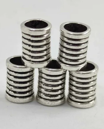 5 Abalorios Espiral de tubo