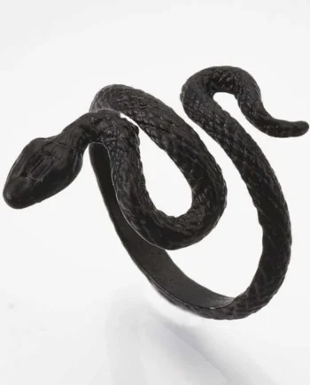 Abalorio - Anillo Serpiente Negra