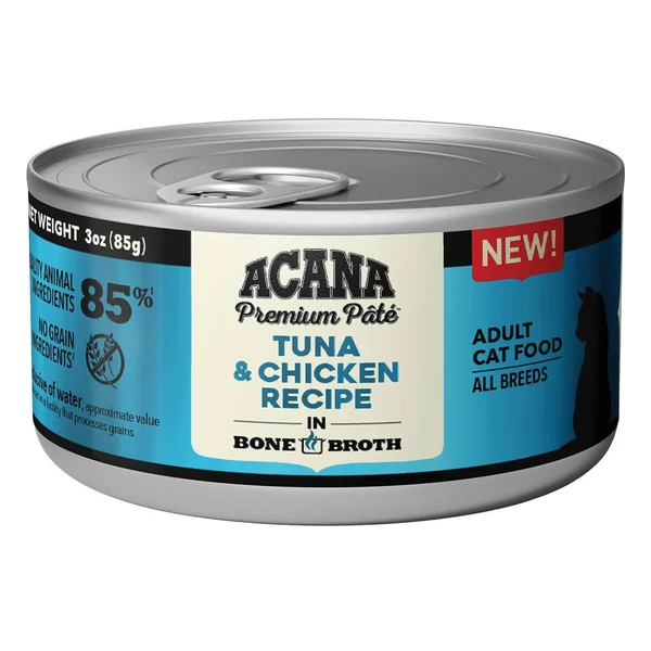 ACANA Premium Pate Tuna and chicken recipe 85gr y 155gr - Cat-oh pet shop