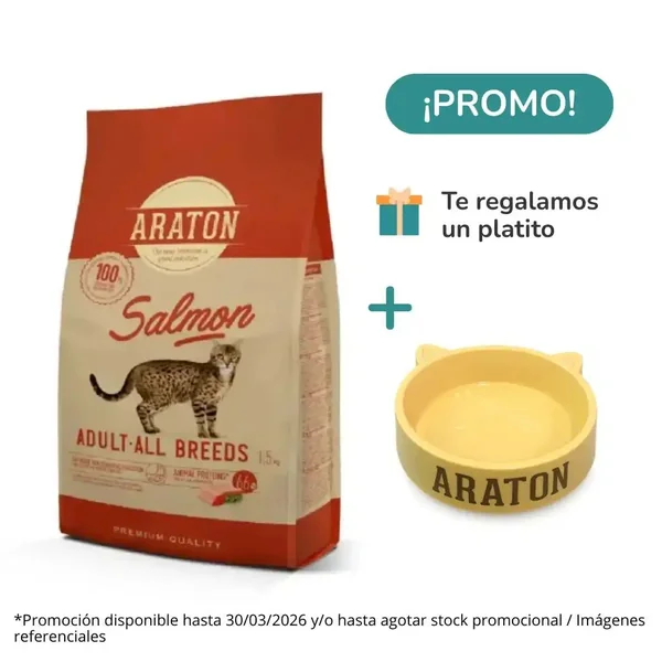 ARATON Salmón para gatos adultos 1.5 kg - Cat-oh pet shop