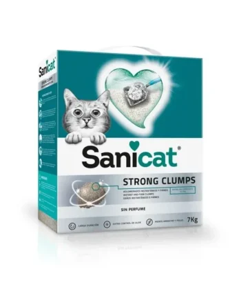 Arena Sanicat Strong Clumps - Sin Aroma 7 kg - Cat-oh pet shop