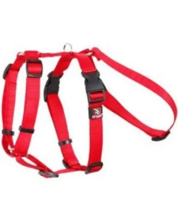 Arnés Nylon Triple Rojo para Perro