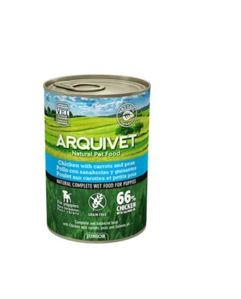Arquivet comida húmeda para perro cachorro con pollo 400gr