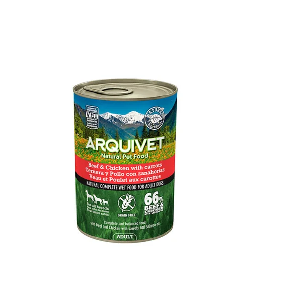 Arquivet comida húmeda para perro con ternera y pollo 400gr