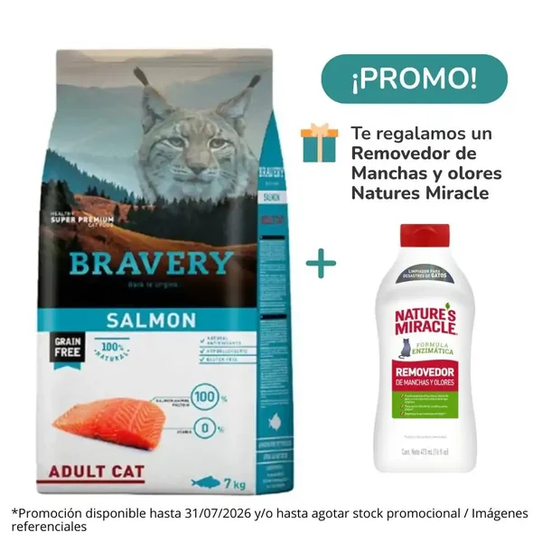 Bravery Adult Cat - Salmón 2kg y 7kg - Cat-oh pet shop