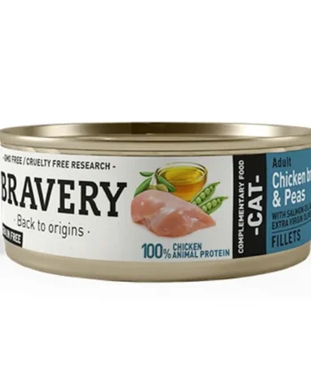 Bravery Cat Adult - Pollo y guisantes 70gr - Cat-oh pet shop