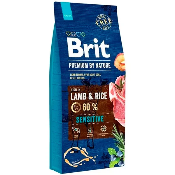 Brit Premium by Nature Sensitive Cordero | Alimento Hipoalergénico para Perros