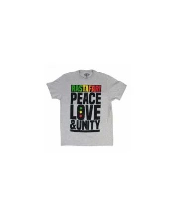 Camiseta Rastafari Peace Love & Unity