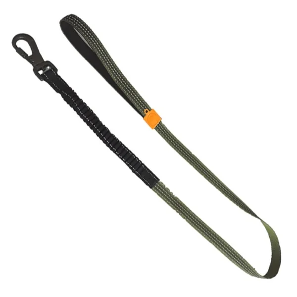 Correa para perros antishock y reflectivo Afp - Olive Green
