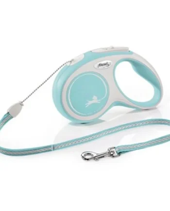 Correa retractil Flexi New Comfort 5m max 12kg y 20kg - Celeste - Cat-oh pet shop