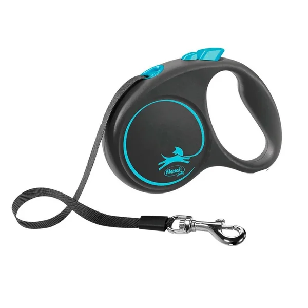 Correa retractil para perros flexi azul 5 M max 50 kg peso