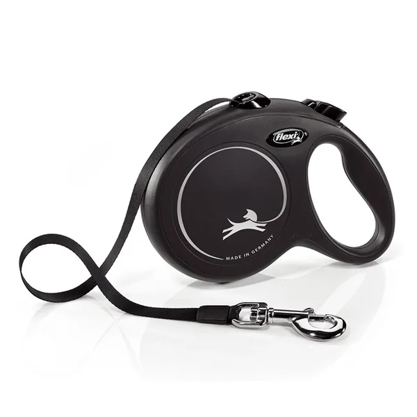 Correa retractil para perros Flexi New Classic L - Negro
