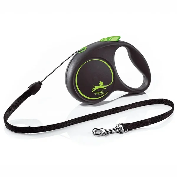 Correa retractil para perros flexi verde 5M para 12 y 20 kg