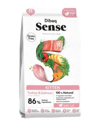 Dibaq Sense Kitten Pavo y Salmón Pienso para Gatitos