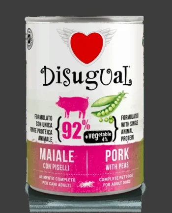 Disugual Comida Húmeda para Perro con Cerdo y Guisantes