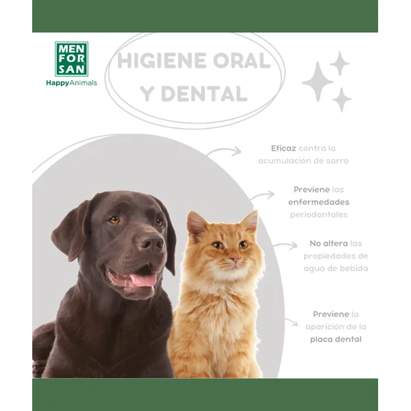 Enjuague Bucal para perros y gatos 500ml MEN FOR SAN - Cat-oh pet shop