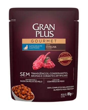 Gran Plus Gourmet Saché Adulto Castrados Cordero 85gr - Cat-oh pet shop