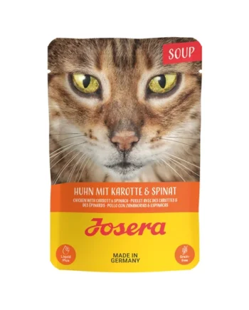 Josera Sopa para Gato Pollo con Zanahoria y Espinaca