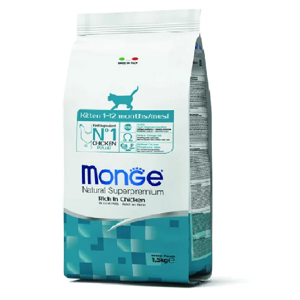 Monge Feline Kitten Chiken 400gr,1.5kg y 10 kg - Cat-oh pet shop