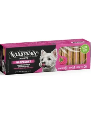 Naturalistic Biscuits Raspberry 120gr - Cat-oh pet shop