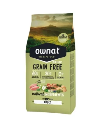 Ownat Grain Free Prime de Pollo y Pavo para Gato Adulto