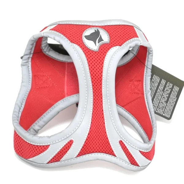 Pechera para perros reflectiva y regulable color rojo