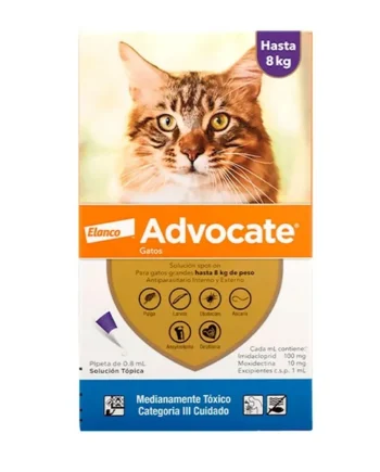 Pipeta antipulgas para gatos Advocate 8kg - Cat-oh pet shop