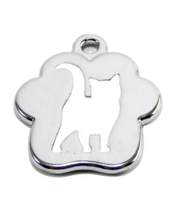 Placa gato jugueton blanco - Cat-oh pet shop
