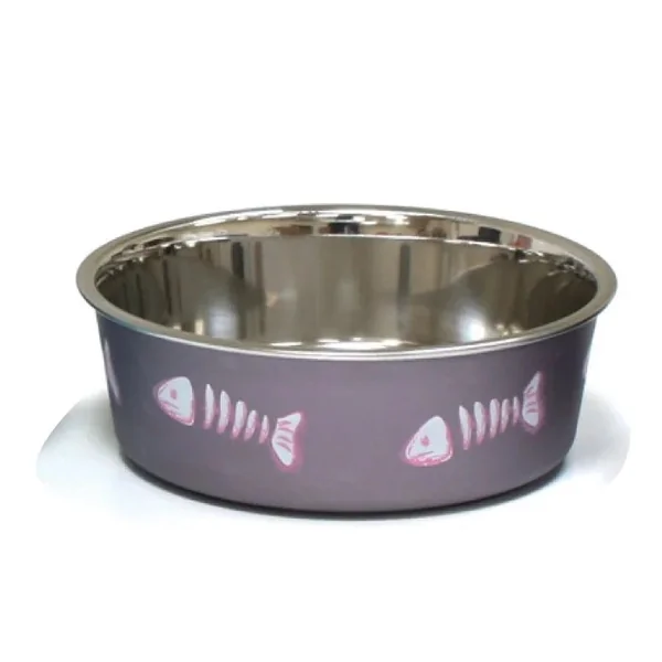 Plato para gatos de 14cm - pescados rosado - Cat-oh pet shop