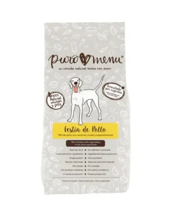 Puromenu Dieta BARF Pollo (Festín de Pollo) para Perro