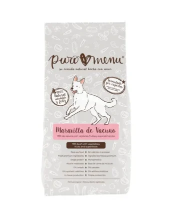 Puromenu Dieta BARF Vacuno (Maravilla de Vacuno) para Perro