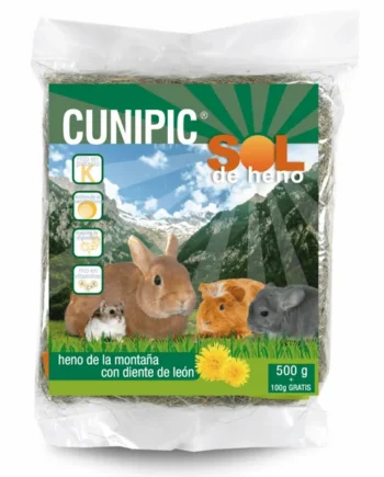 Sol de heno con diente de león