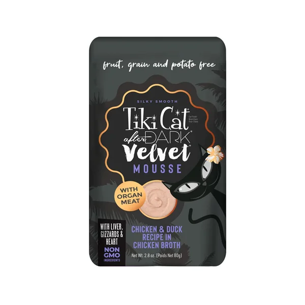 Tiki Cat After Dark Velvet Mousse Chicken & Duck Recipe 80g - Cat-oh pet shop